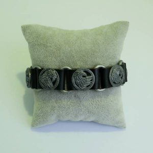 Pulseira Cabedal Tachas